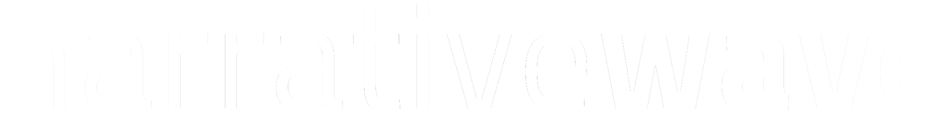 Narrative Wave White Logo